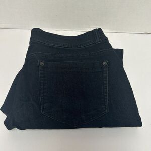 Democracy "Ab"technology Dark Indigo Wash Skinny Stretch Jeans Split Hem Size 10